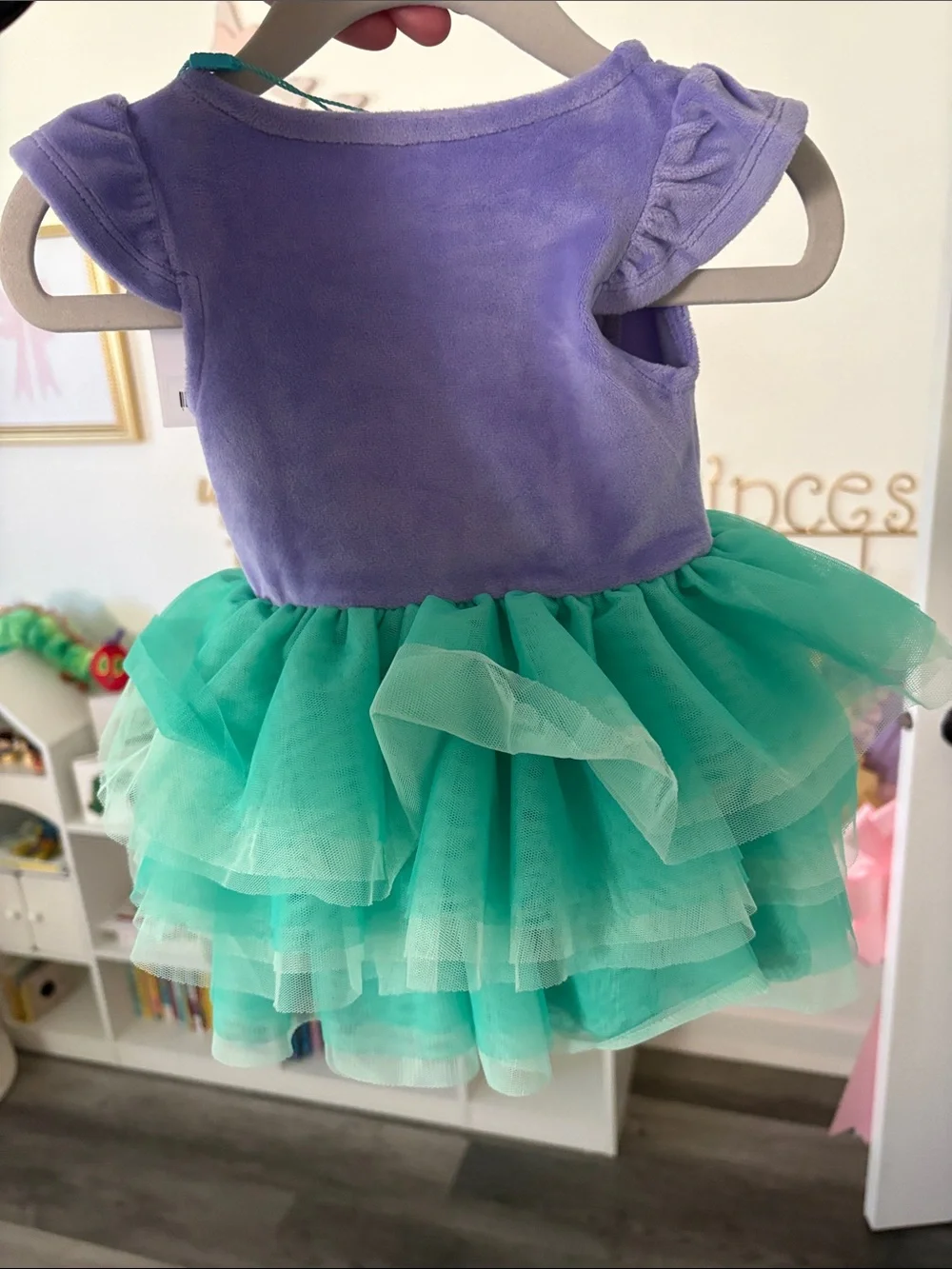 Posh peanut velour Ariel dress